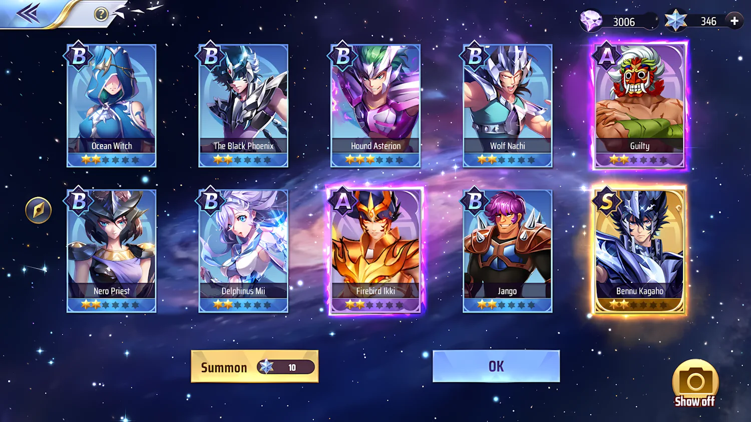 Saint Seiya Awakening Gacha System